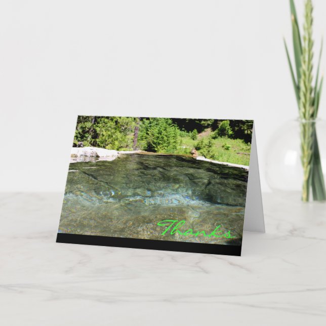 Tarjeta De Agradecimiento CEDA - Gracias ~ Weir Hot Springs (Anverso)