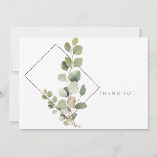 Tarjeta De Agradecimiento Celebración de la Vida Foliaje Blanco Funeral Grac