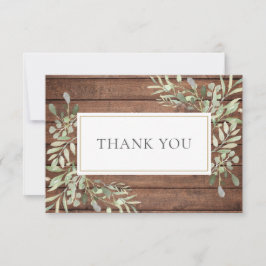 Tarjeta De Agradecimiento Celebración de la Vida Funeral de Vegetación de Ma