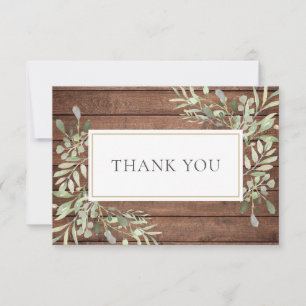 Tarjeta De Agradecimiento Celebración de la Vida Funeral de Vegetación de Ma