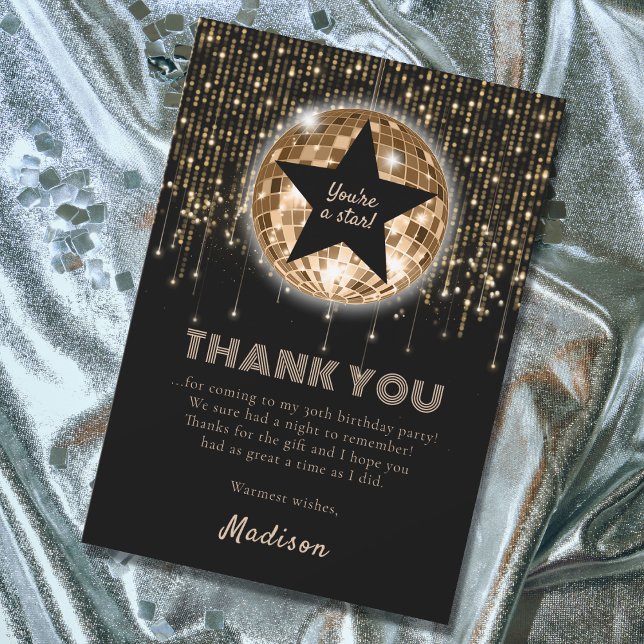 Tarjeta De Agradecimiento Celebración de los 30 años del Oro Negro (Subido por el creador)