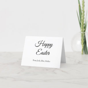 Tarjeta De Agradecimiento celebración de Pascua agrega QR foto feliz Pascua