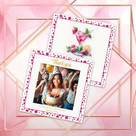 Tarjeta De Agradecimiento Celebración del 30 Aniversario de Pretty in Pink G