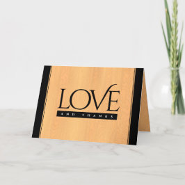 Tarjeta De Agradecimiento Celebración del 5° Aniversario del Boda de Madera