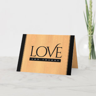 Tarjeta De Agradecimiento Celebración del 5° Aniversario del Boda de Madera 