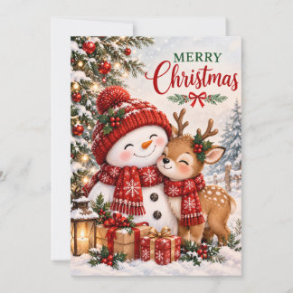 Tarjeta De Agradecimiento Celebraciones de Navidad y saludos de temporada na
