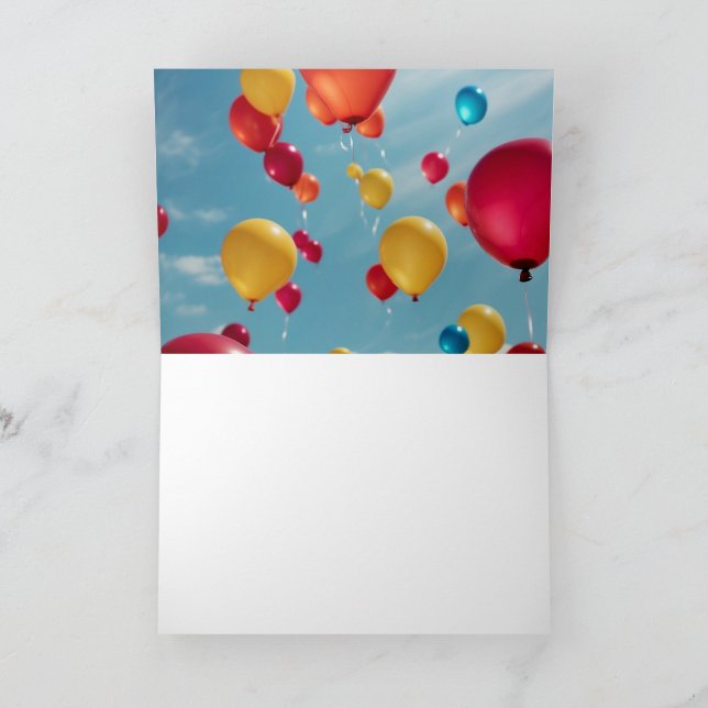 Tarjeta De Agradecimiento Celebraciones en Sky High: Un estallido de deseos  (Interior)