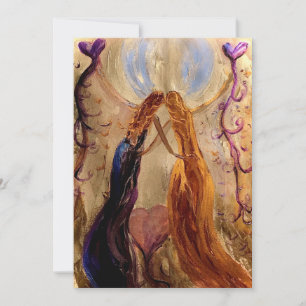 Tarjeta De Agradecimiento Celebrando a las mujeres con notecard plana