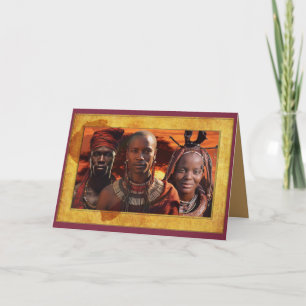 Tarjeta De Agradecimiento Celebrando la Madre África