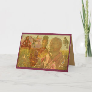 Tarjeta De Agradecimiento Celebrando la Madre África