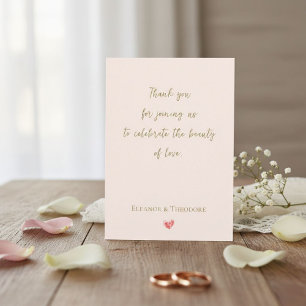 Tarjeta De Agradecimiento Celebrate the Beauty of Love Thank You Card