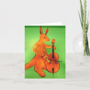 Tarjeta De Agradecimiento Cello: Kangaroos