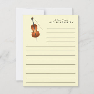 Tarjeta De Agradecimiento Cello Músico Teacher orquesta de cuerdas