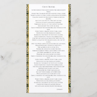 Tarjeta De Agradecimiento Celtic Bloom