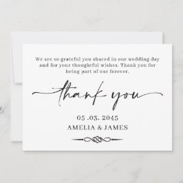 Tarjeta De Agradecimiento Celtic Knot Wedding Thank You Card