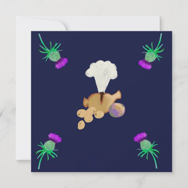 Tarjeta De Agradecimiento Cena de Burns (Anverso)