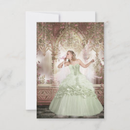 Tarjeta De Agradecimiento Cenicienta
