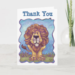 Tarjeta De Agradecimiento Centro de Fiesta de Leones