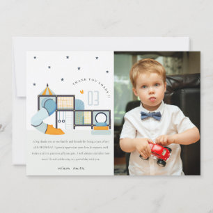 Tarjeta De Agradecimiento Centro de juego suave Jungle Gym Kids Foto Cumplea