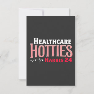 Tarjeta De Agradecimiento Centros de salud para la elección de Harris 24 Kam
