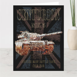 Tarjeta De Agradecimiento Centurion MK 5 MBT. Tanque de batalla principal br