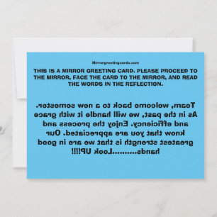 Tarjeta De Agradecimiento CEOFC1046A - Equipo