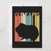 Cerdito de Guinea Divertido Vintage