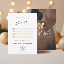 Certificado de regalo de logotipo elegante minimal