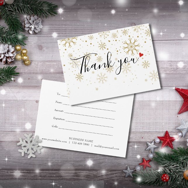 Tarjeta De Agradecimiento Certificado de regalo de negocios para navidades (Subido por el creador)