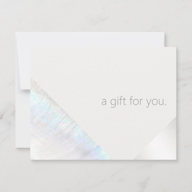 Tarjeta De Agradecimiento Certificado de regalo de regalo de salón de bellez (Anverso)