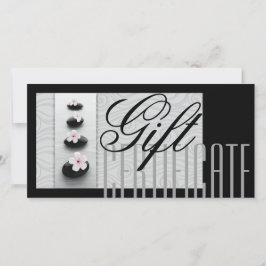 Tarjeta De Agradecimiento Certificado de regalo de spa de masaje curación de