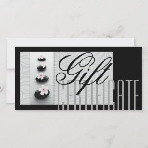 Tarjeta De Agradecimiento Certificado de regalo de spa de masaje curación de