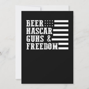 Tarjeta De Agradecimiento Cerveza  Cerveza Nascar arma libertad