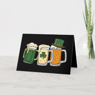 Tarjeta De Agradecimiento Cerveza Irlandesa Bandera de Irlanda Día de San Pa
