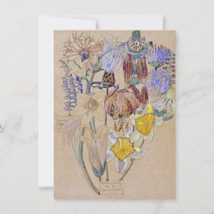 Tarjeta De Agradecimiento Charles Rennie Mackintosh - Mont Louis - flor