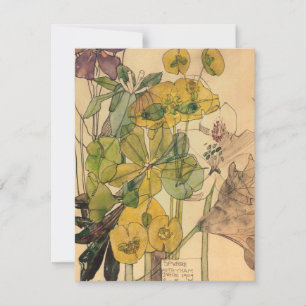 Tarjeta De Agradecimiento Charles Rennie MackMacintosh - Spurge With Yham 19