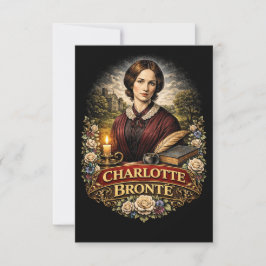 Tarjeta De Agradecimiento Charlotte Brontë