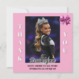 Tarjeta De Agradecimiento Cheer Team Cheerleader Thank You Cards