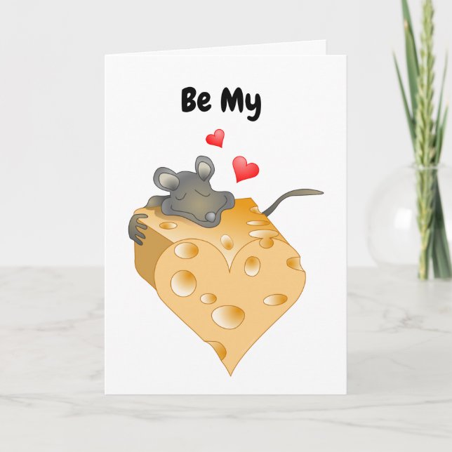 Tarjeta De Agradecimiento Cheesy Valentine (Anverso)