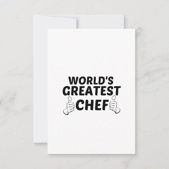 TARJETA DE AGRADECIMIENTO CHEF GREATEST (Anverso)