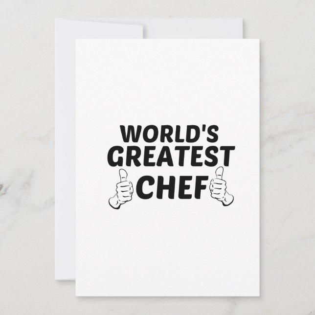 TARJETA DE AGRADECIMIENTO CHEF GREATEST (Anverso)
