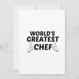 TARJETA DE AGRADECIMIENTO CHEF GREATEST