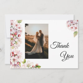 Tarjeta De Agradecimiento Cherry Blossom Photo Thank You Card