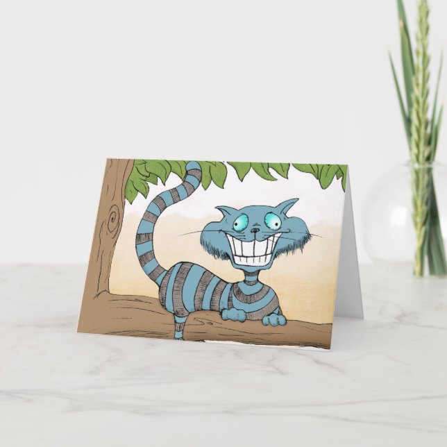 Tarjeta De Agradecimiento Cheshire Cat (Anverso)