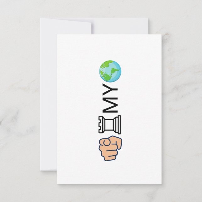 Tarjeta De Agradecimiento Chess player thank you card (Anverso)