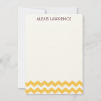 Chevron amarillo moderno todas las ocasiones graci