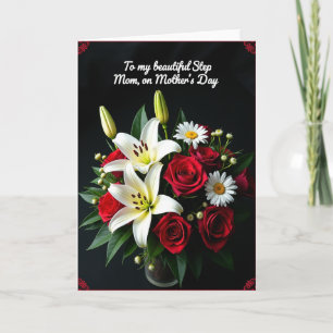 Tarjeta de agradecimiento Chevron Lily