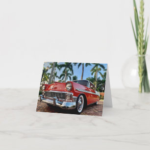 Tarjeta De Agradecimiento Chevy Belair 1956
