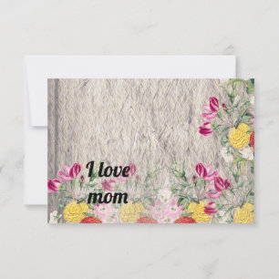 Tarjeta De Agradecimiento chic floral foliage elegance