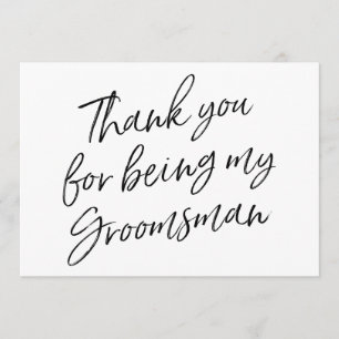 Tarjeta De Agradecimiento Chic "Gracias por ser mi padrino"